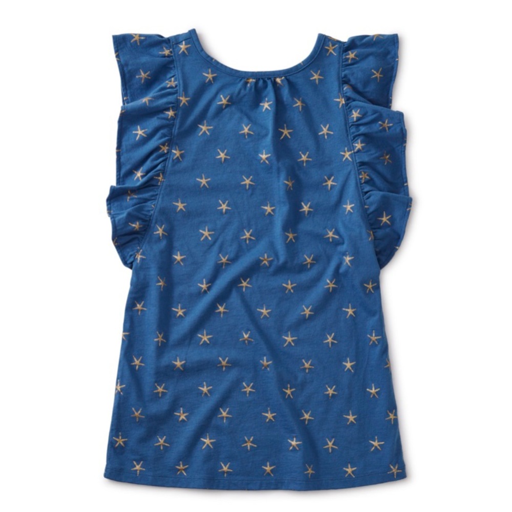 Tea Collection Sparkle Star Ruffle Dress -NEW - Picture 6 of 9